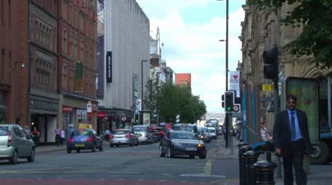 Deansgate Stock Footage 8950731