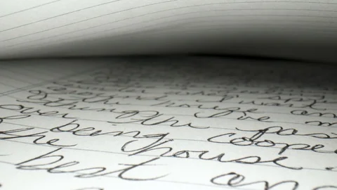 Dear diary macro Stock Footage 105462710