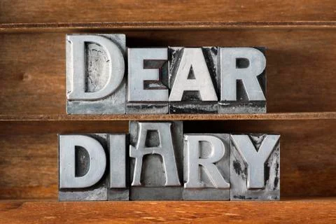Dear diary tray Stock Photos