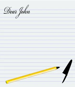 Dear john Stock Illustration