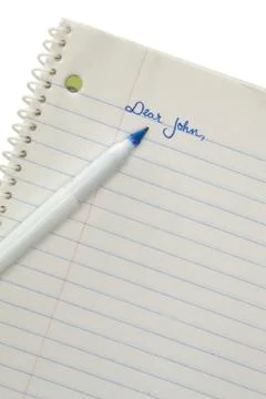 Dear john letter Stock Photos