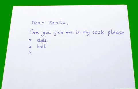 Dear santa, Stock Photos