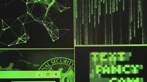 Deatail of Hacking screen with code Stock Footage 147735216