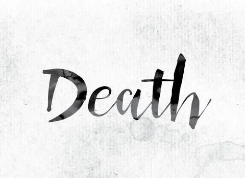 Death Concept Painted in Ink Stock-Illustration