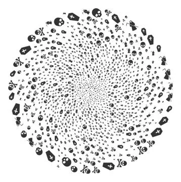 Death Curl Exploding Globula イラスト素材