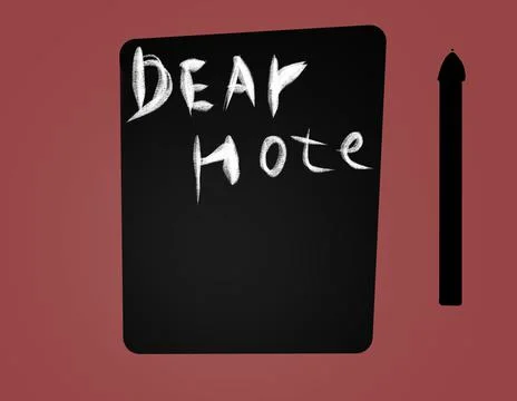 Death diary notebook Stock Illustration