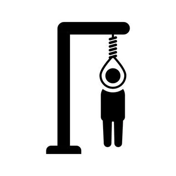 Death, execute, executing icon. Stock Illustration
