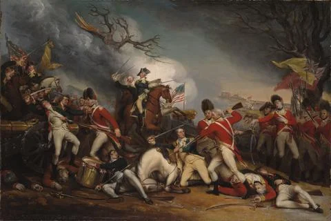 The Death of General Mercer Stock Illustration