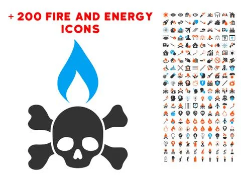 Death Ignition Icon with Bonus Power Clipart イラスト素材