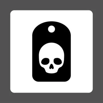 Death Label Rounded Square Button Stock Illustration
