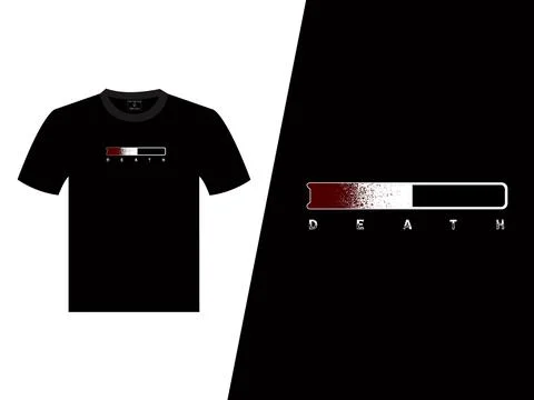 Death Meter Vector T Shirt Design 스톡 일러스트