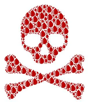 Death Pattern of Drop Items Illustrazione stock