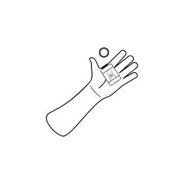 Death from poison icon. Elements of human deaths icon. Premium quality graphic Stock Illustration