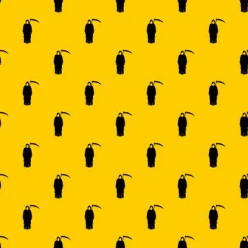 Death with scythe pattern Illustrazione stock