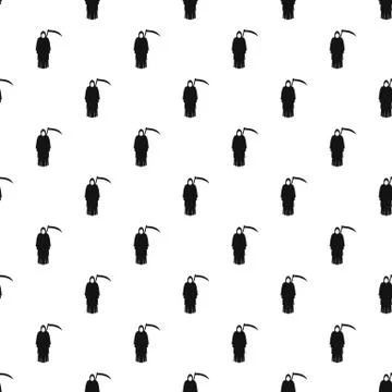 Death with scythe pattern vector Illustrazione stock