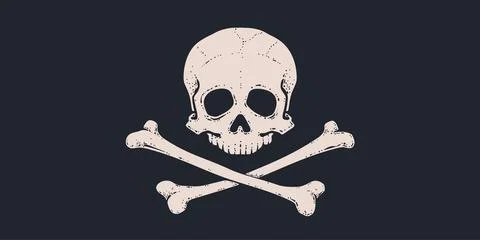 Death Skull Crossbones Stock Illustration