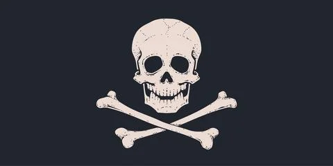 Death Skull Crossbones Stock Illustration