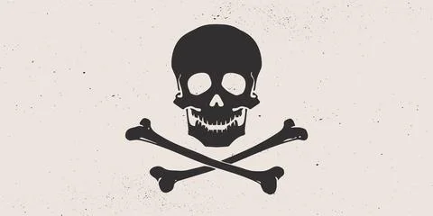 Death Skull Crossbones Stock Illustration
