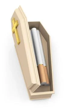 Death from smoking Stock Illustration