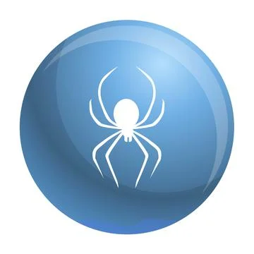 Death spider icon, simple style Stock Illustration