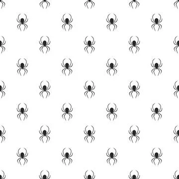 Death spider pattern seamless Illustrazione stock