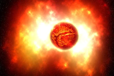 The death of a star, supernova Stock Illustration