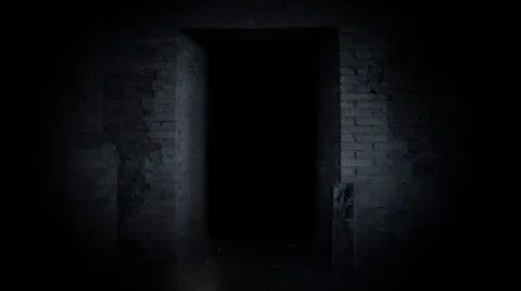 Death on the threshold. Door to the Unknown. Stock-Footage 86801311
