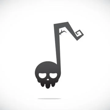 The Death tone. Isolated Vector Sign Stock Illustration