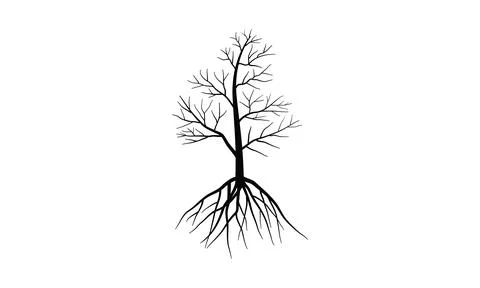 A death tree vector art hand draw Stock Illustration