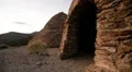 Death Valley Charcoal Kiln Dolly 02 Sunset HD Footage