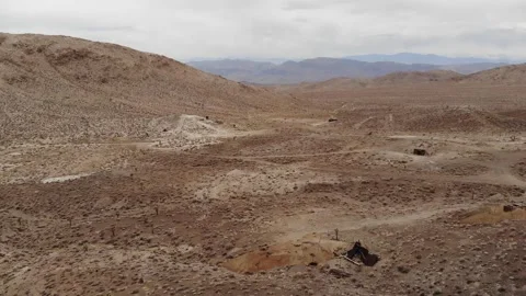 Death Valley Drone Pan Stock Footage 312900205
