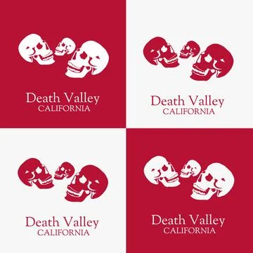 Death Valley Simple Design Illustrazione stock