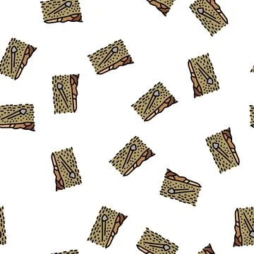 Death valley vector seamless pattern Stock Illustration