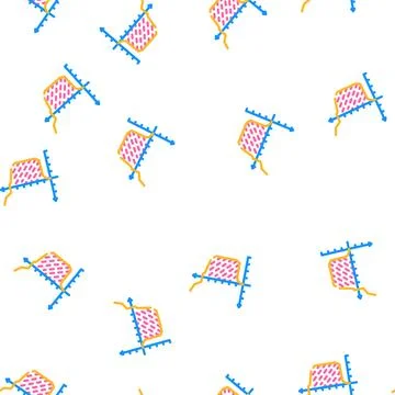 Death valley vector seamless pattern Illustrazione stock