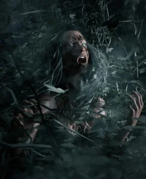 Death in the woods Stock Illustration
