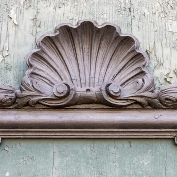 Deatil baroque style 스톡 사진