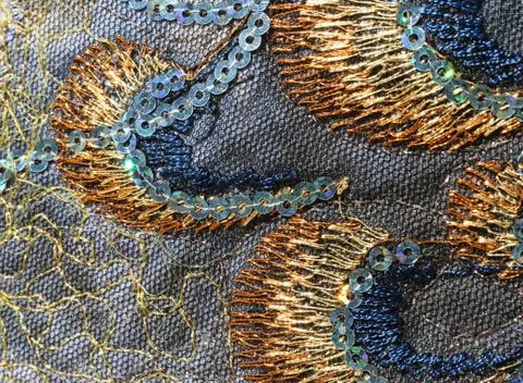 Deatil of patchwork background with unlikely colors and abstract effect Stock Photos