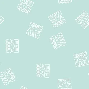 Debate candidates line seamless pattern Ilustración de archivo