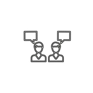 Debate icon. element illustration. debate concept Stock Illustration