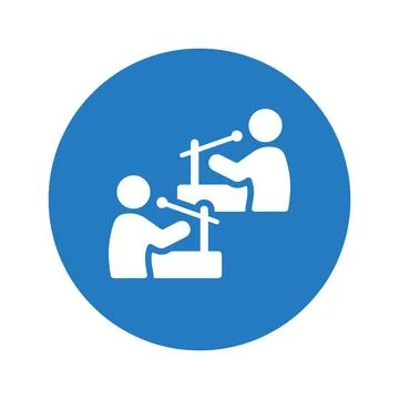 Debate icon. Stock Illustration