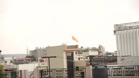 The Debate Over Religious Flags at Home Stock Footage 315285850