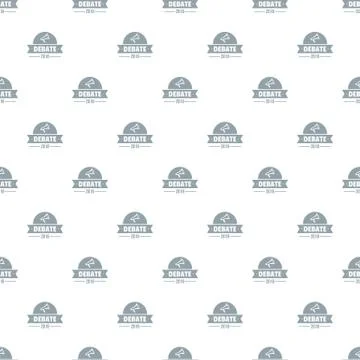 Debate pattern vector seamless 库存插图