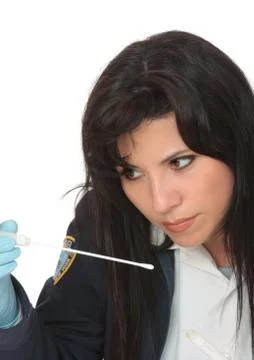 Debective Forensic speciment Stock Photos