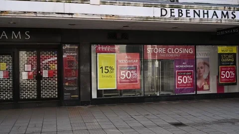 Debenhams Store Closed Down Stock Footage 149133100
