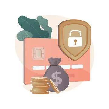 Debit card abstract concept vector illustration. Stock Illustration