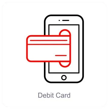 Debit Card and payment icon concept Stock Illustration