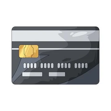 Debit card illustration 库存插图
