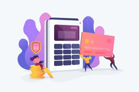 Debit card vector illustration. Stock Illustration