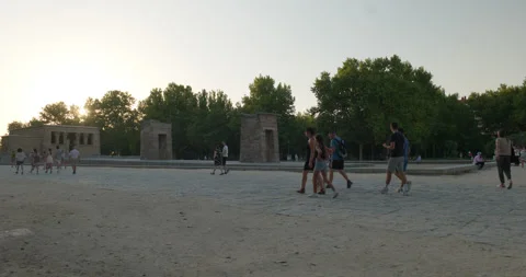 Debod Temple in Madrid 1 Stock Footage 204017952