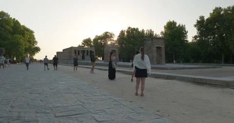 Debod Temple in Madrid 2 Stock Footage 204019449
